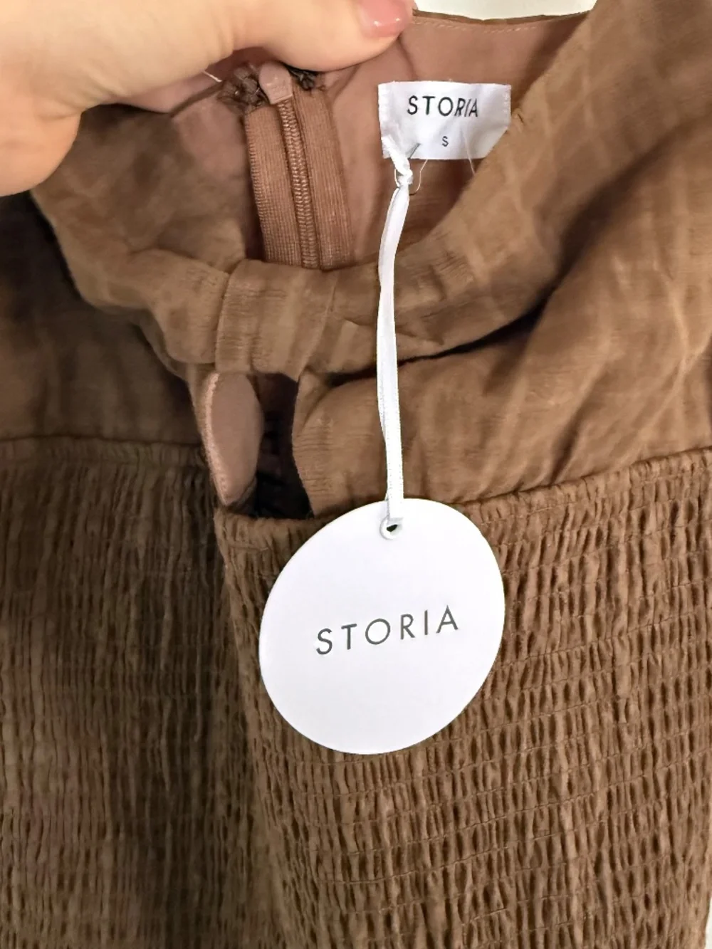 STORIA NWT Ruffle Bodycon Dress Festival Country - Picture 2 of 4